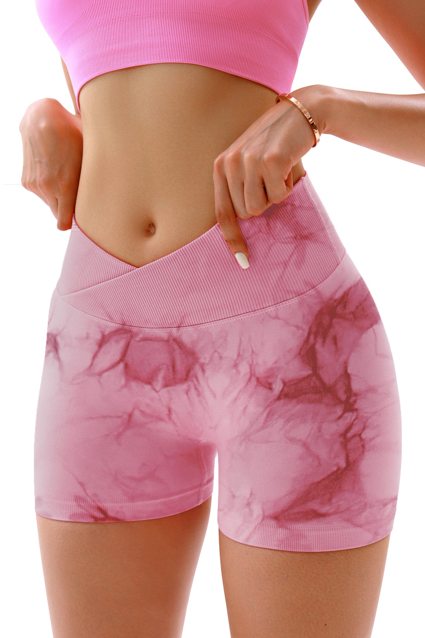 Women's Gym Shorts V Cross