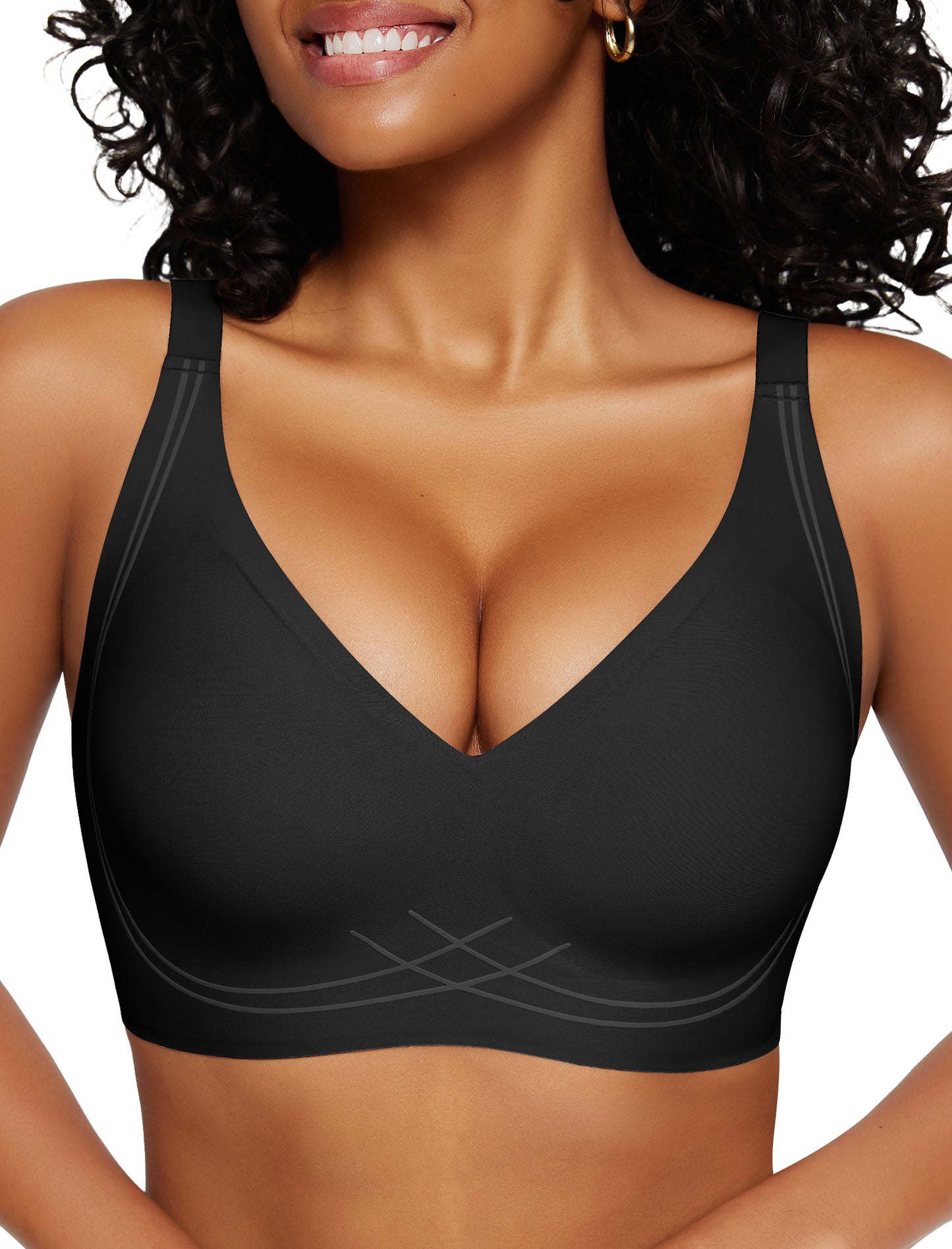 Deep V Wireless Sleep Bra