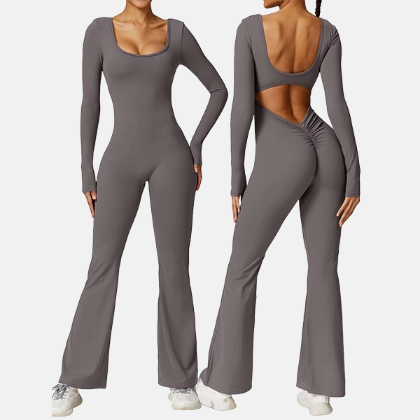 Long Sleeve Flare Jumpsuits Vertvie Official