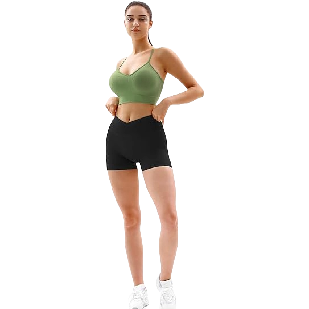 Women's Gym Shorts V Cross