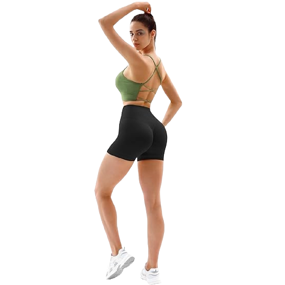 Women's Gym Shorts V Cross