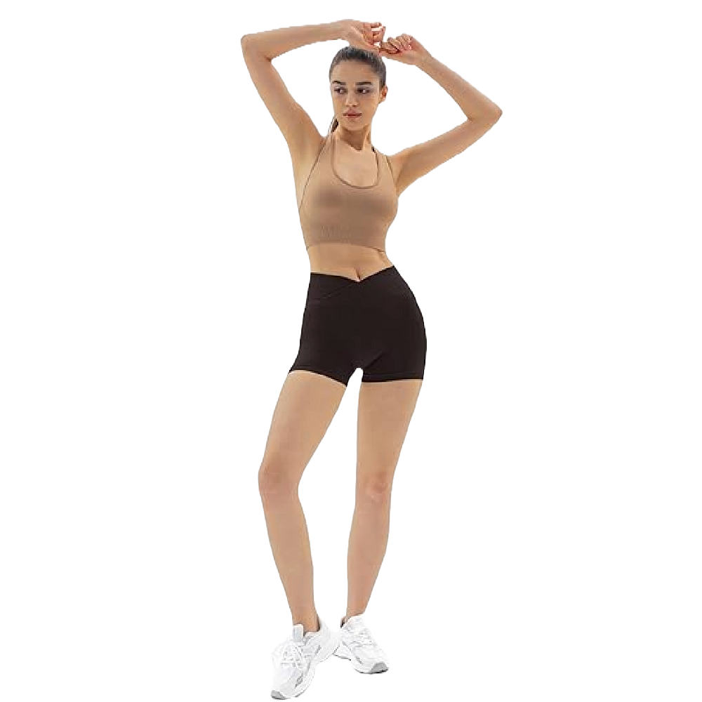 Women's Gym Shorts V Cross