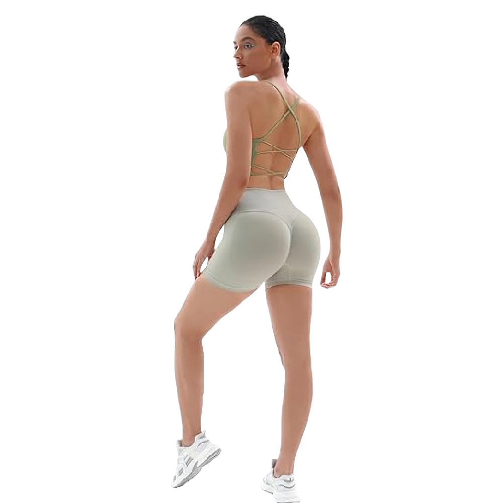 Women's Gym Shorts V Cross