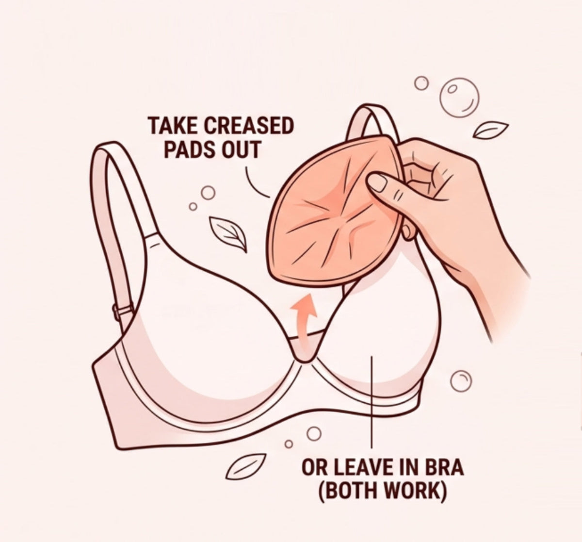 How to Quickly Fix Creased Bra Pads