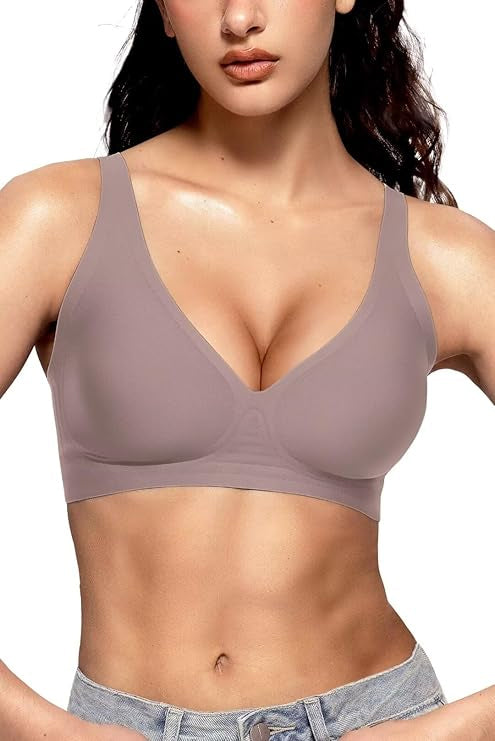 Deep V Wireless Bra