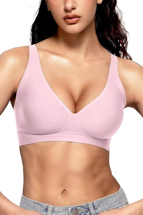 Deep V Wireless Bra