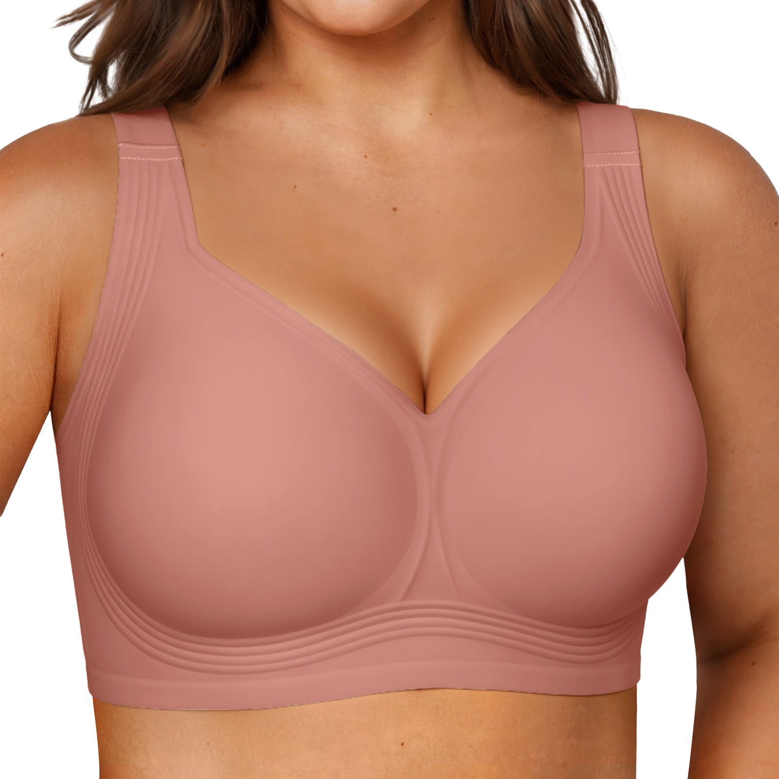 GRACE Classic T-Shirt Bra, Wireless Full Coverage for All Day Comfort