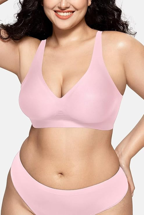 Deep V Wireless Bra