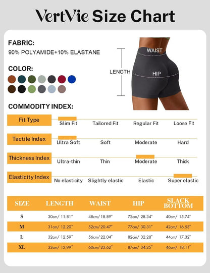 High Waisted Seamless V Back Shorts