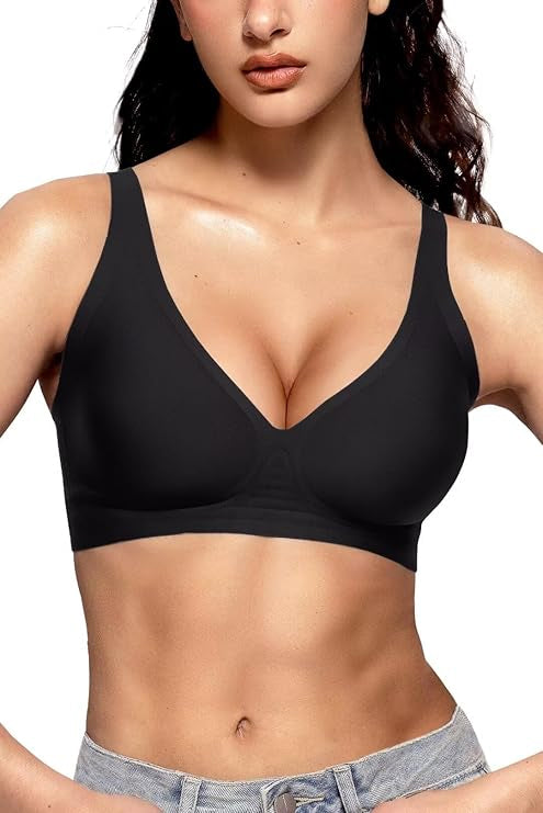 Deep V Wireless Bra