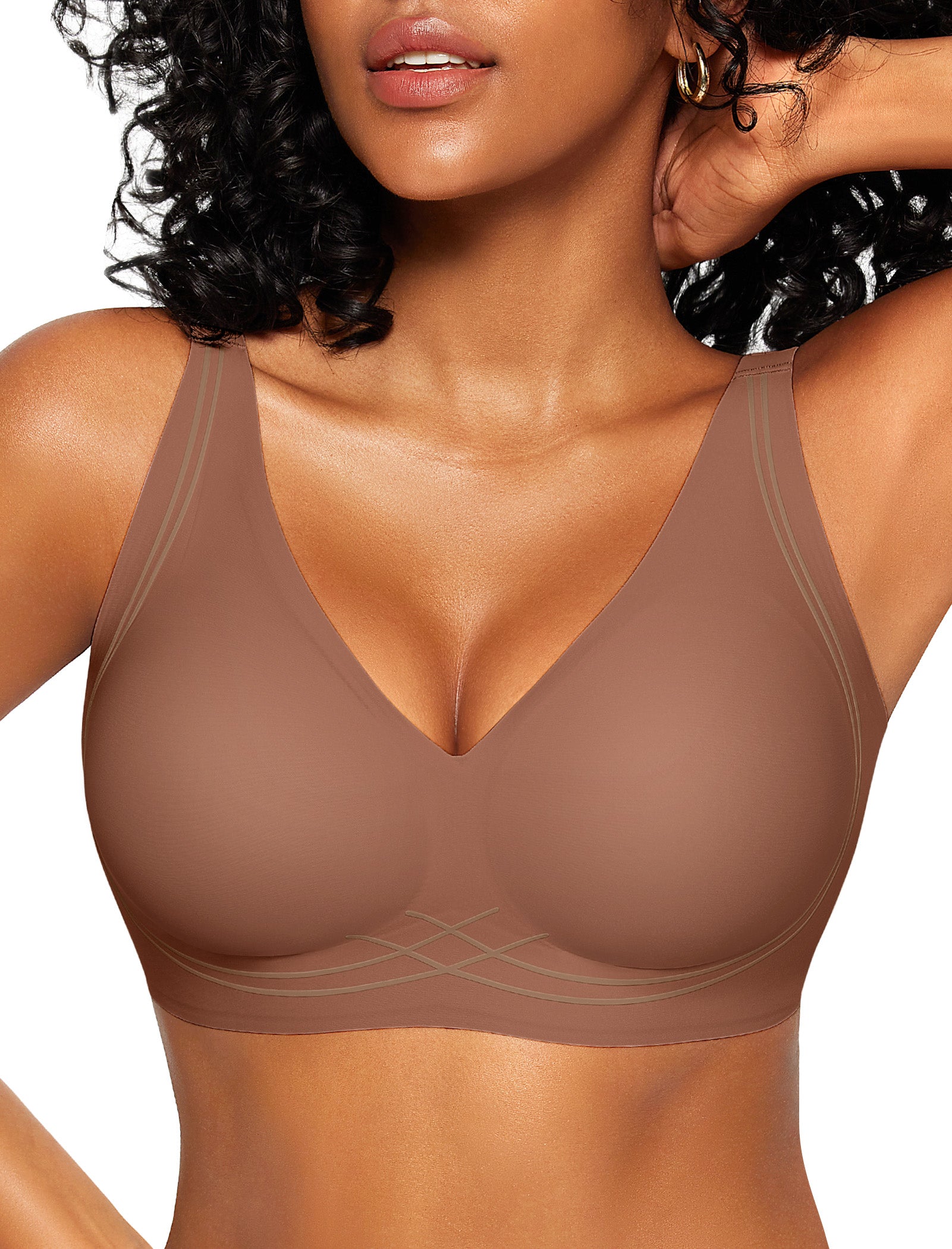 Deep V Wireless Sleep Bra