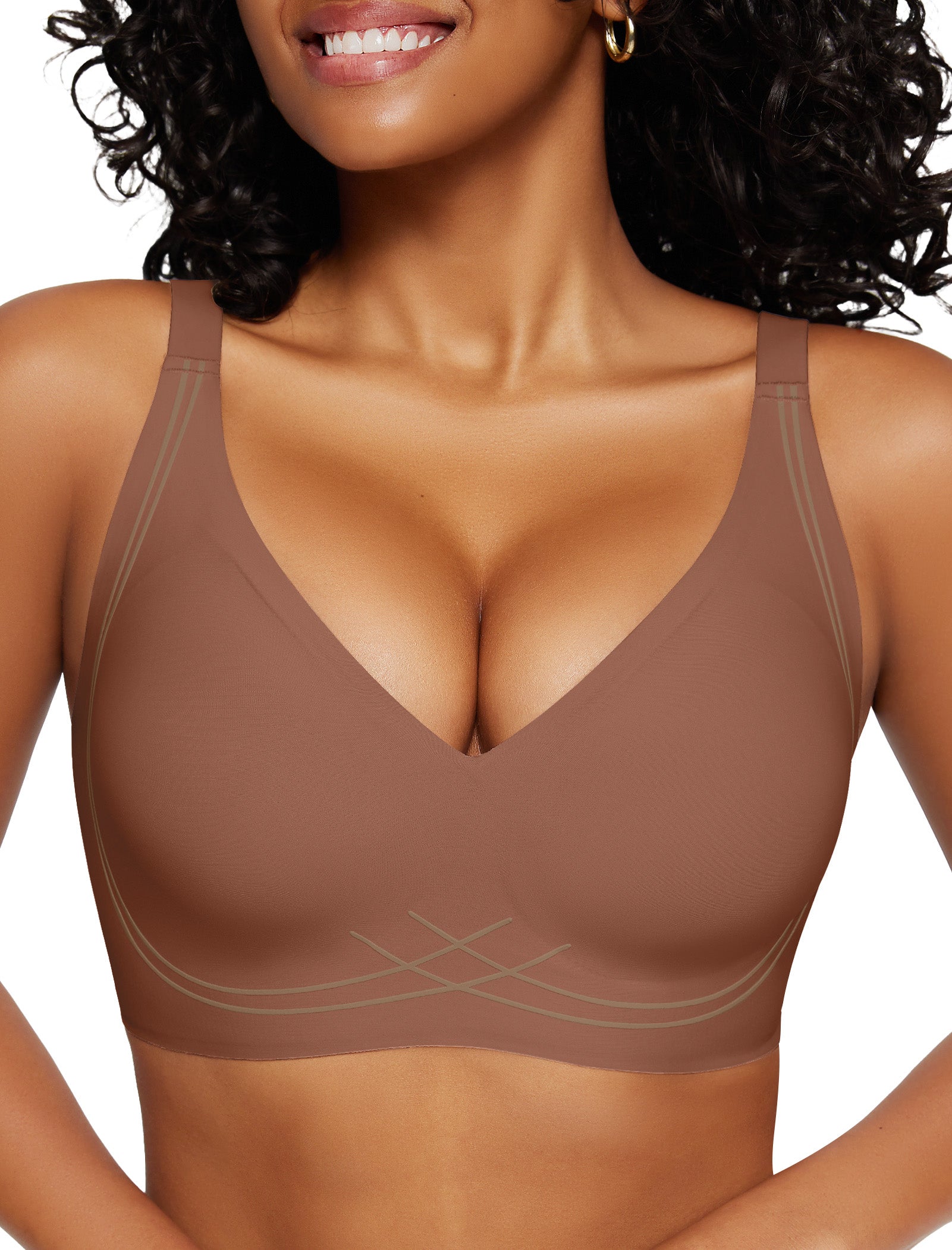 Deep V Wireless Sleep Bra