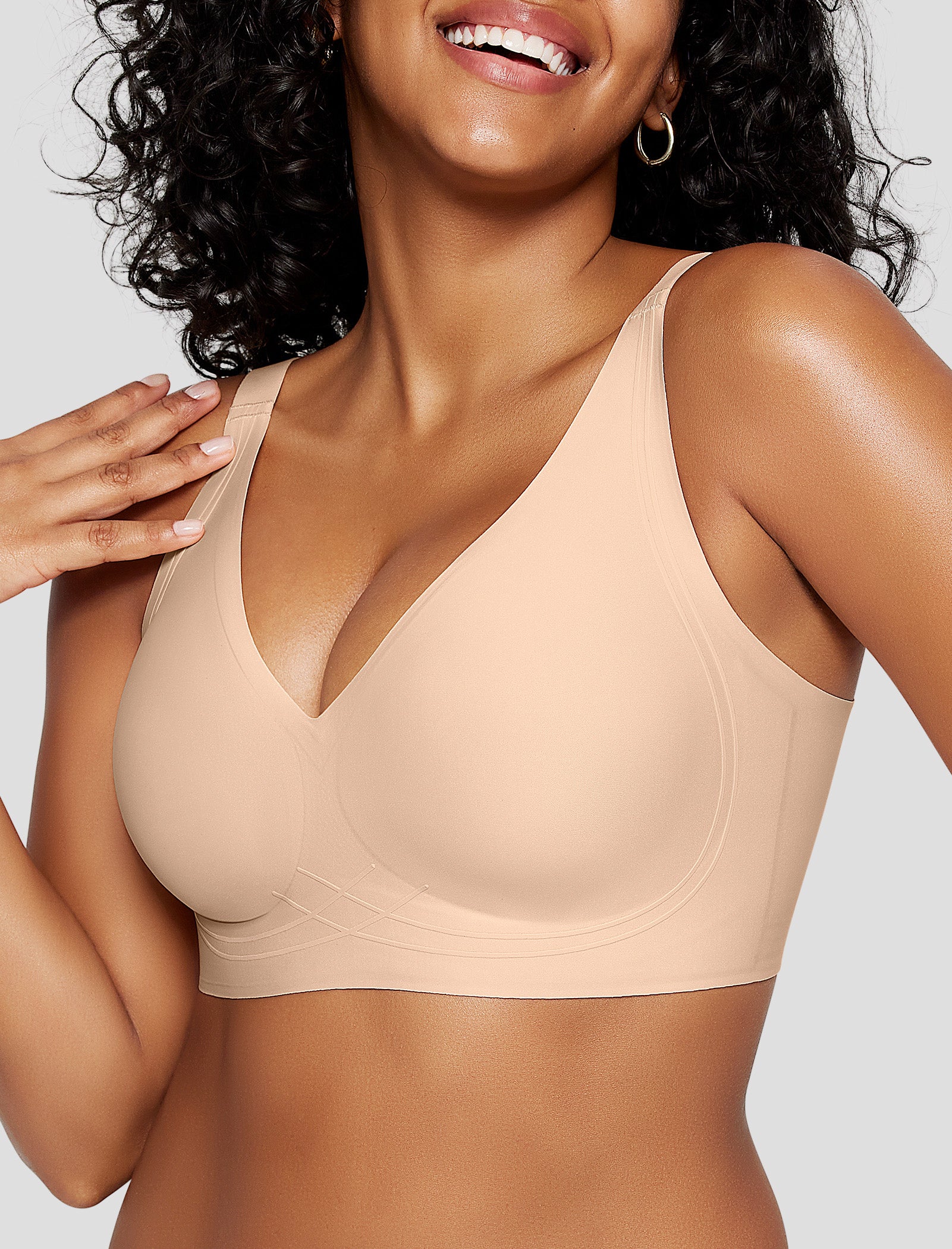 Deep V Wireless Sleep Bra