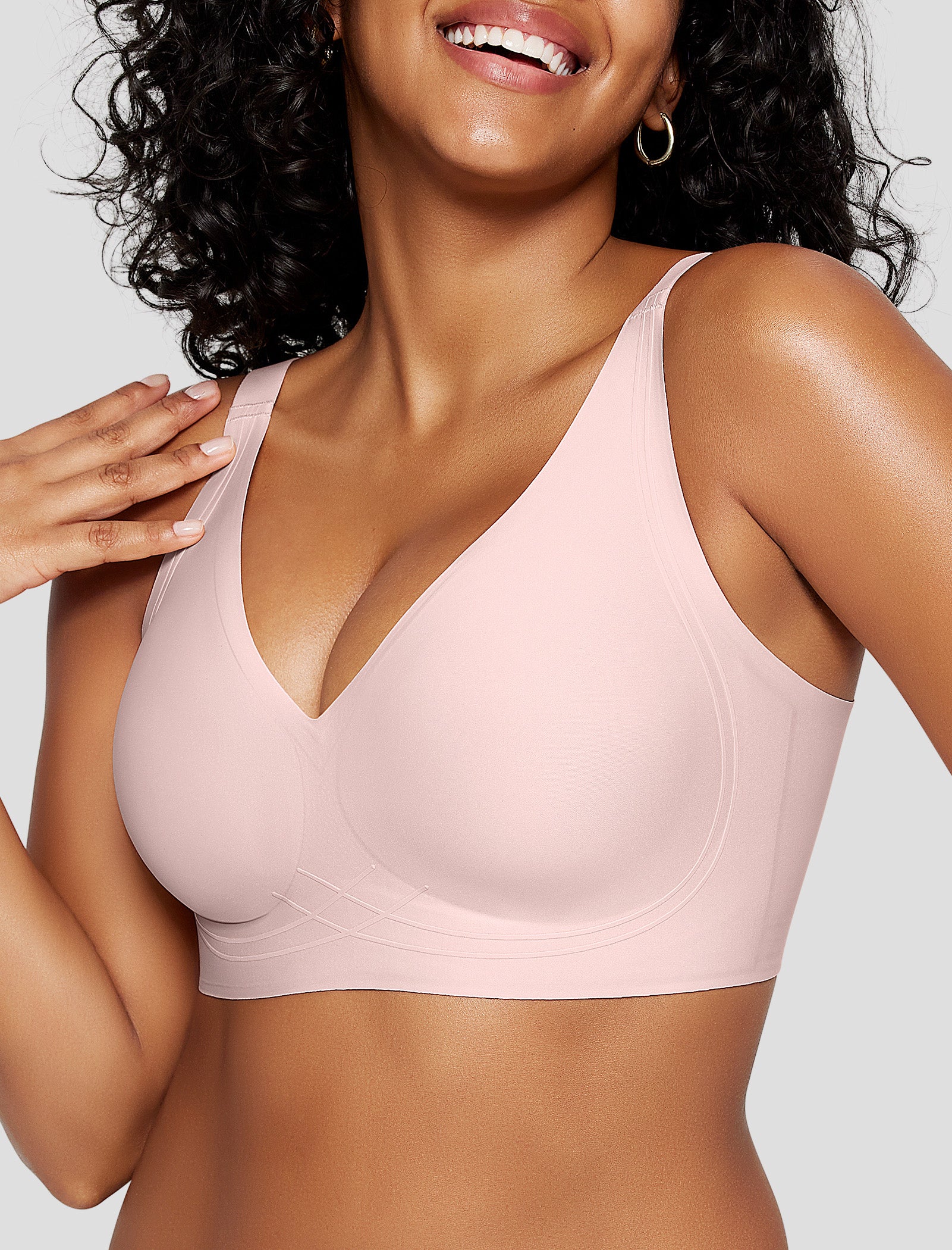Deep V Wireless Sleep Bra