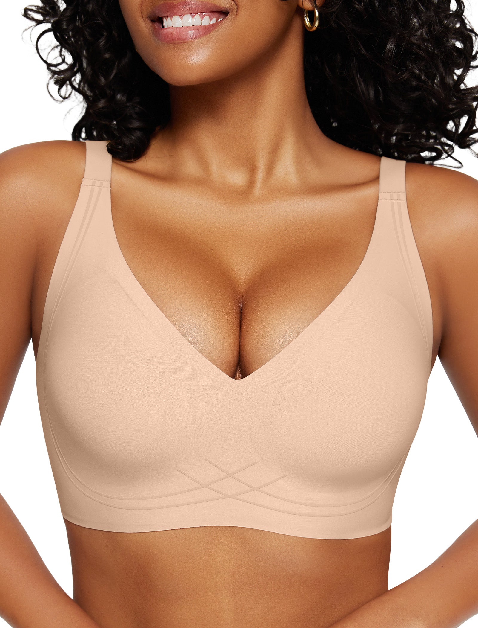 Deep V Wireless Sleep Bra