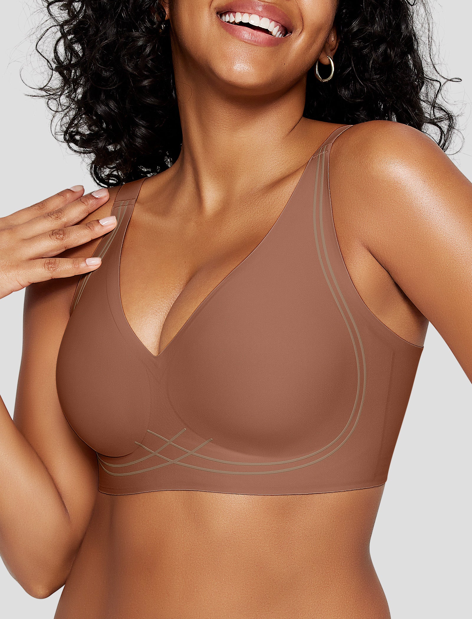 Deep V Wireless Sleep Bra