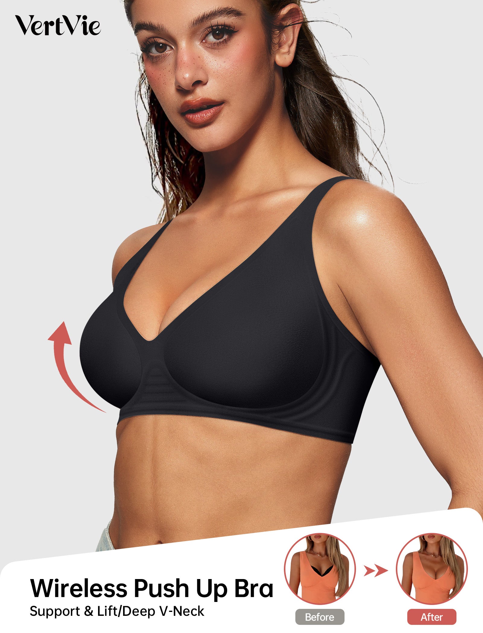 BLAIR Deep-V Wireless Bra, Natural Lift & Clean Confidence