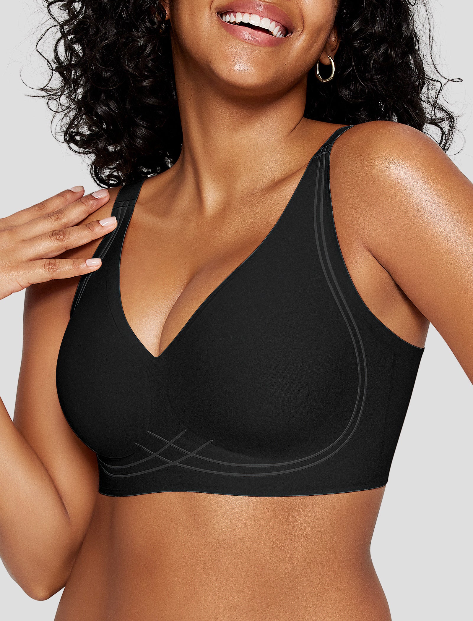 Deep V Wireless Sleep Bra