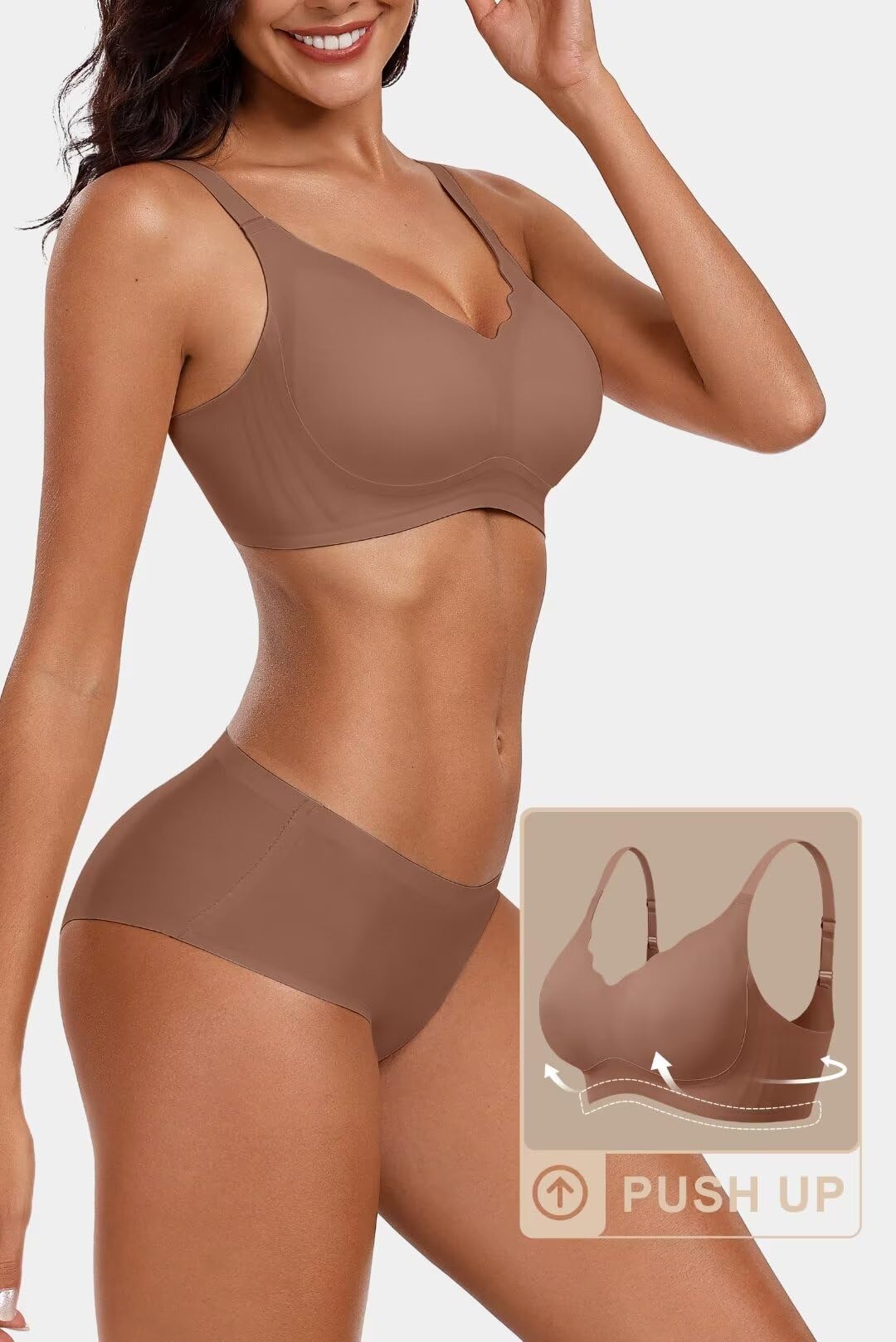 Seamless Wirefree Scalloped Bras