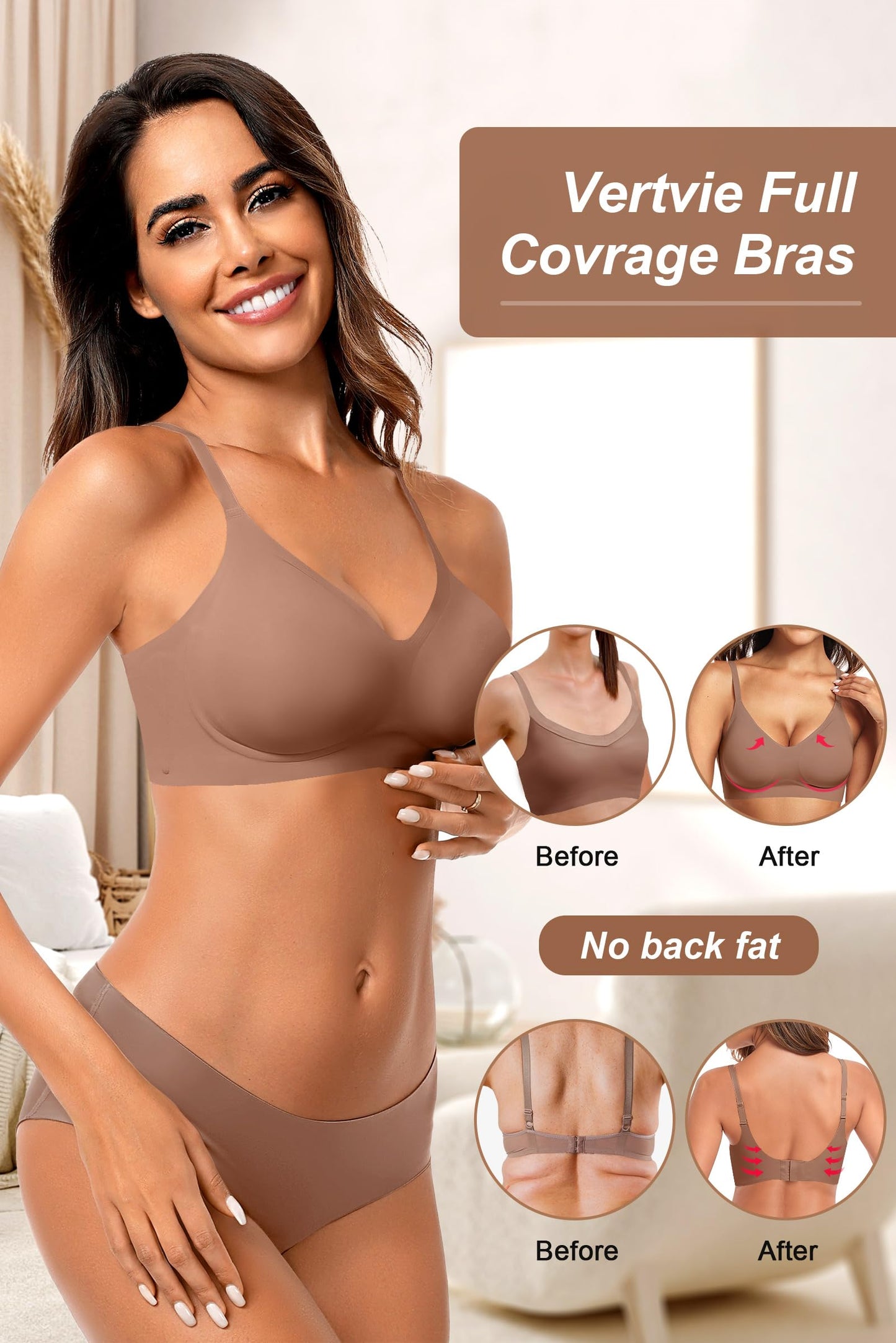 Seamless Wirefree Comfort Bra