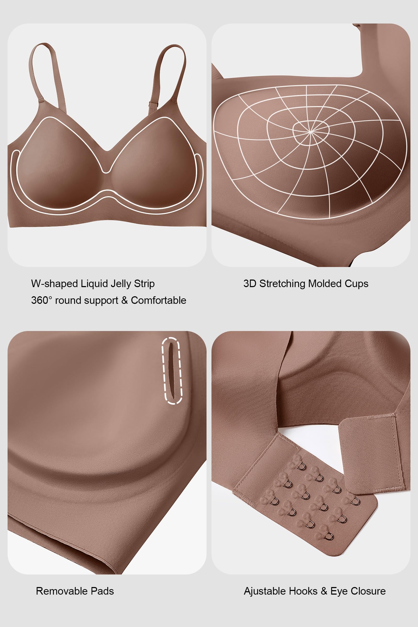 Seamless Wire-Free Comfort Bra