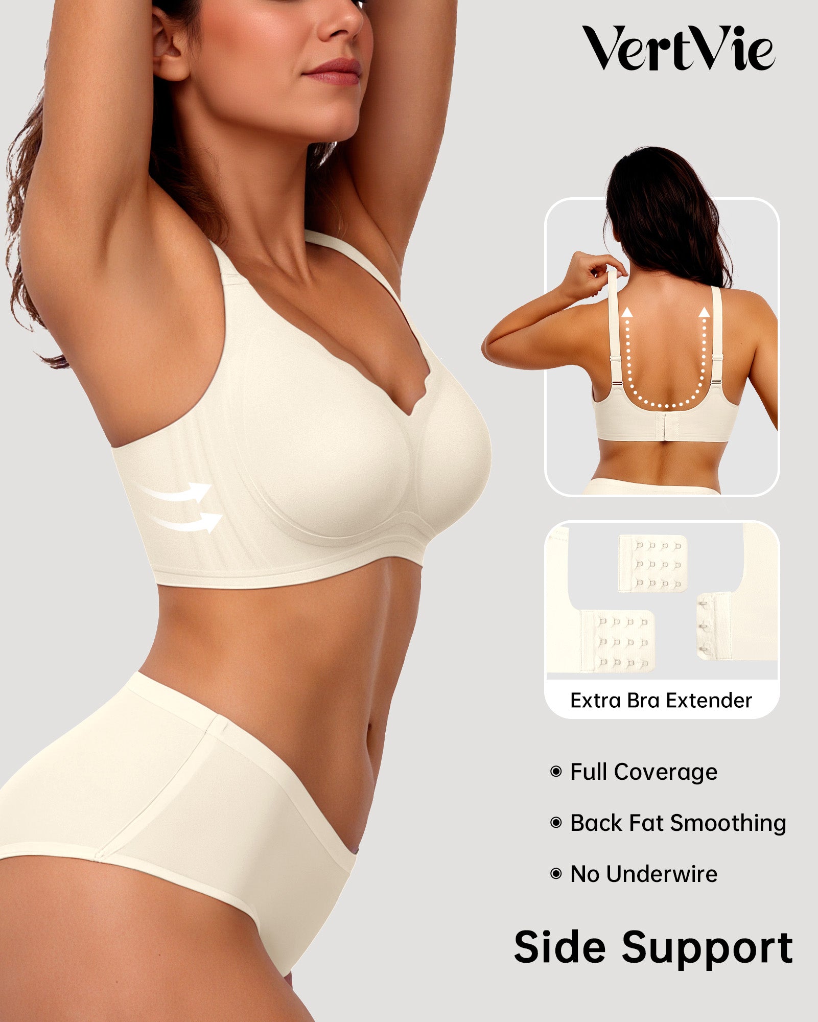 Seamless Wire-Free Scalloped Bras