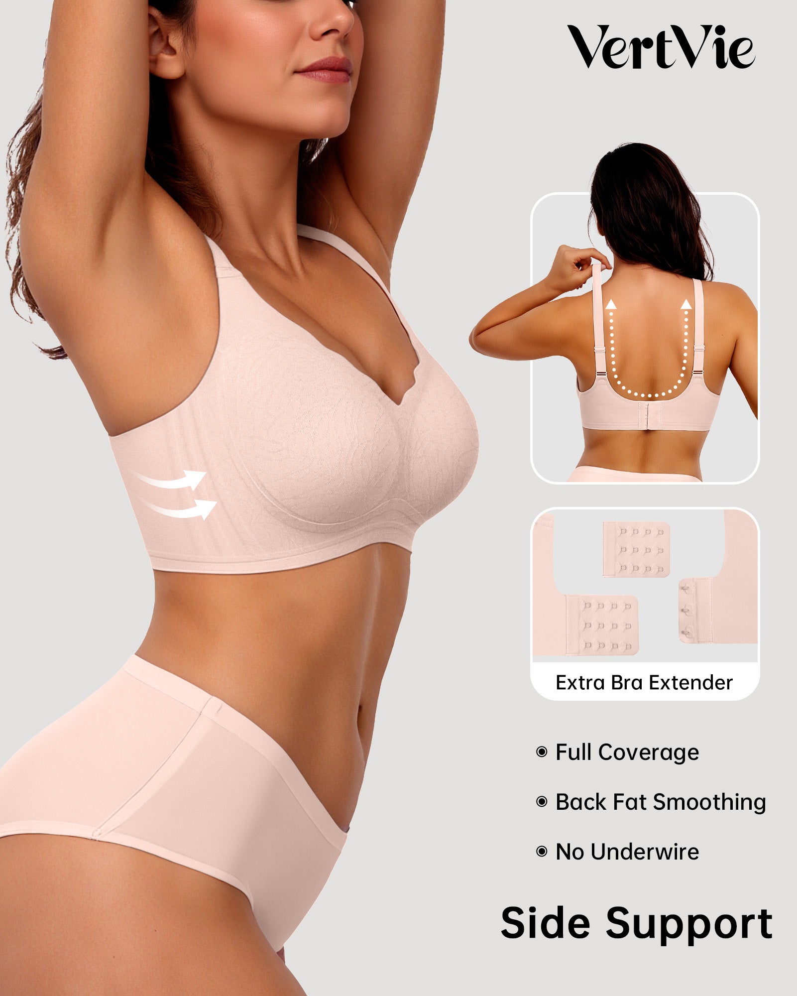 Seamless Wire-Free Scalloped Bras