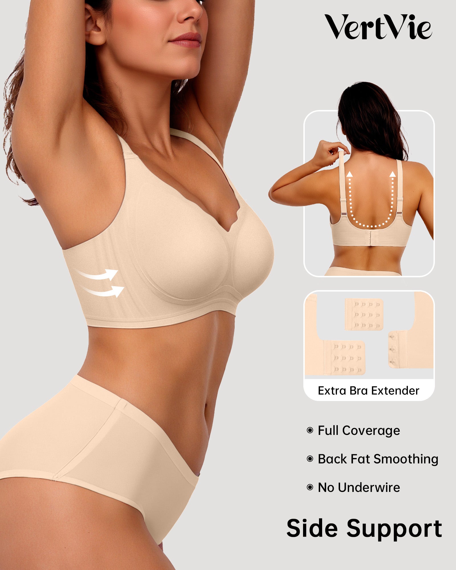 Seamless Wire-Free Scalloped Bras