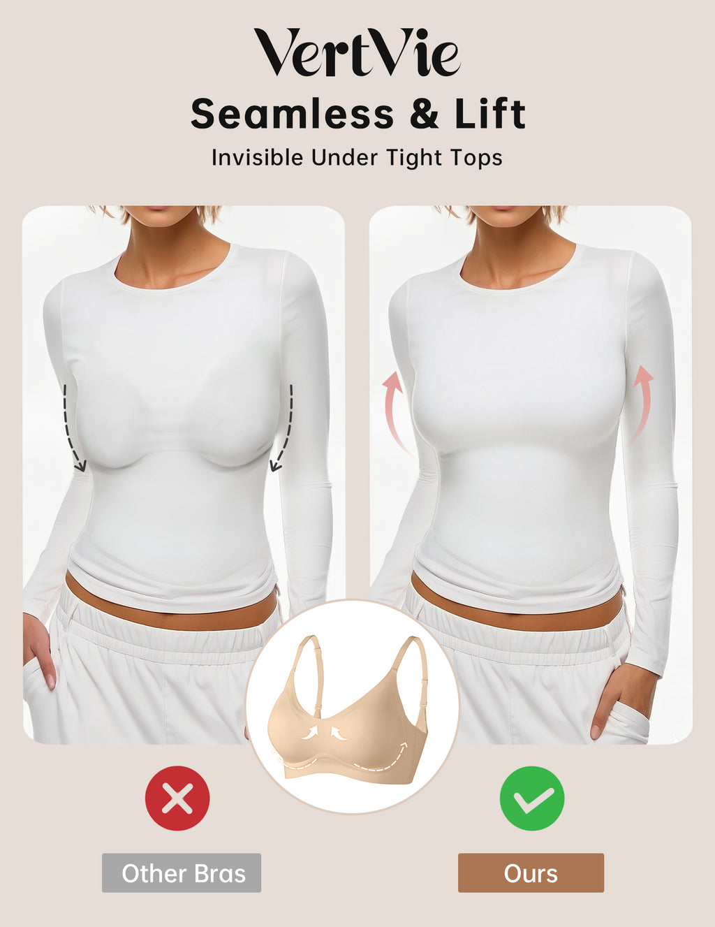 Seamless Wire-Free Comfort Bra