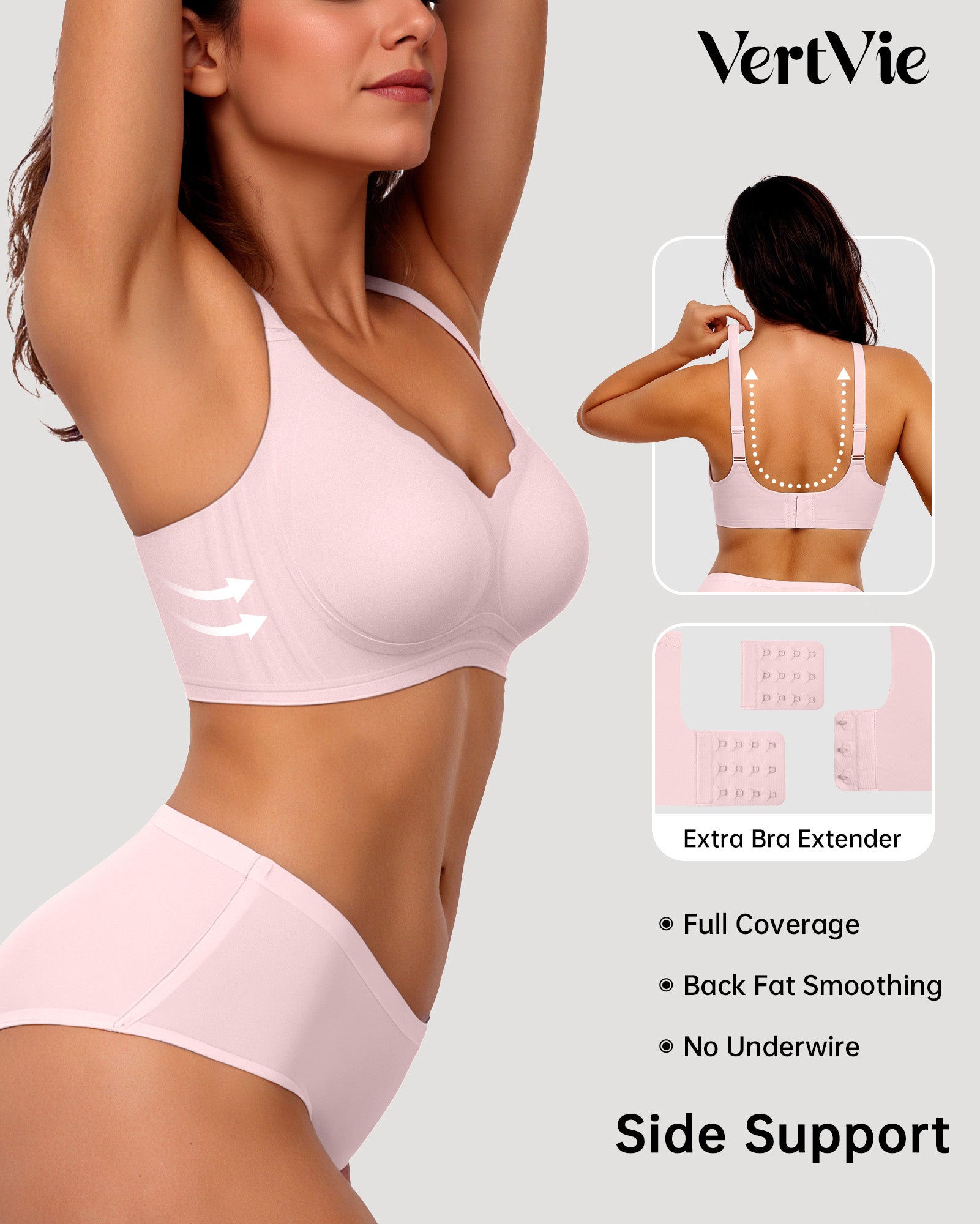 Seamless Wire-Free Scalloped Bras