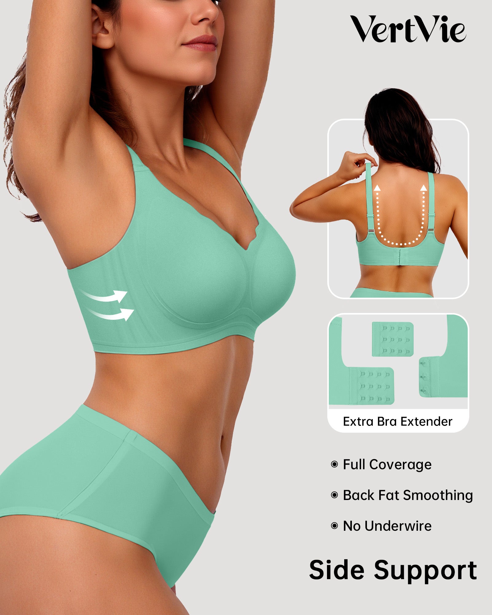 Seamless Wire-Free Scalloped Bras