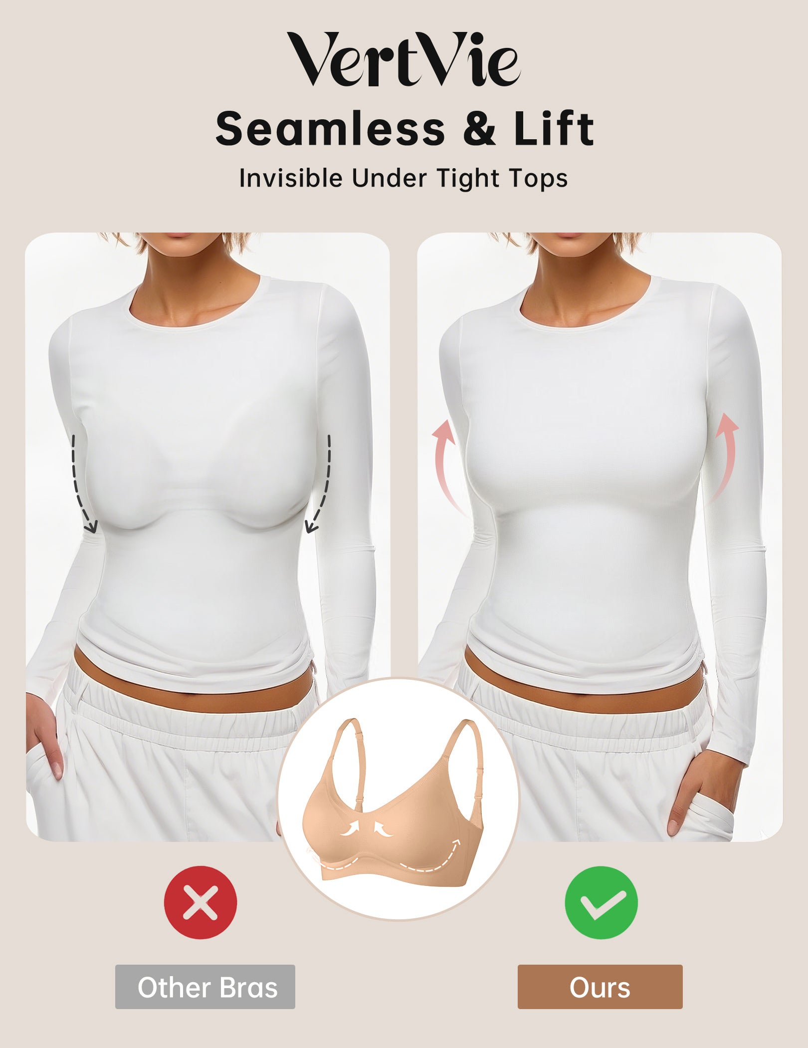 Seamless Wire-Free Comfort Bra