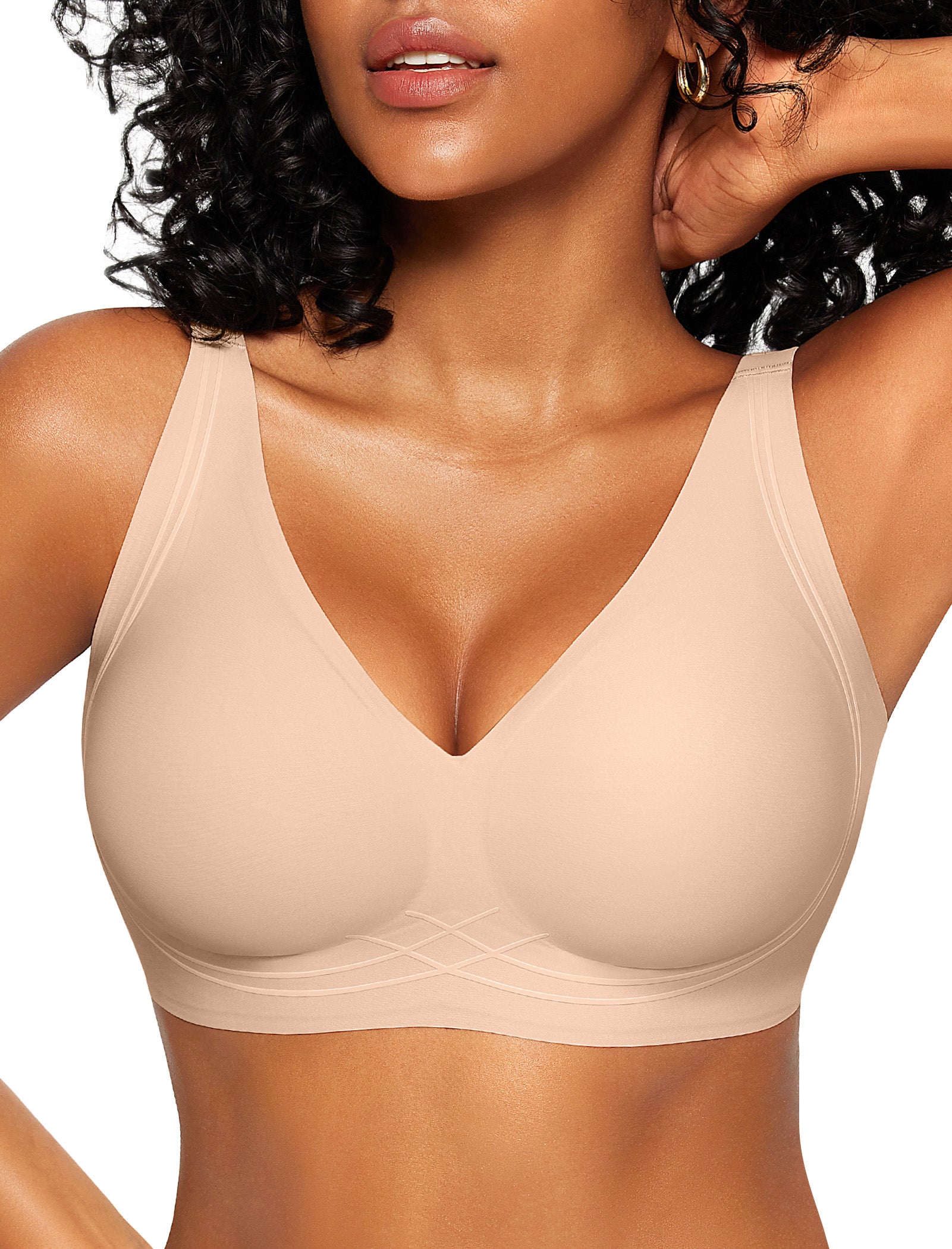 Deep V Wireless Sleep Bra