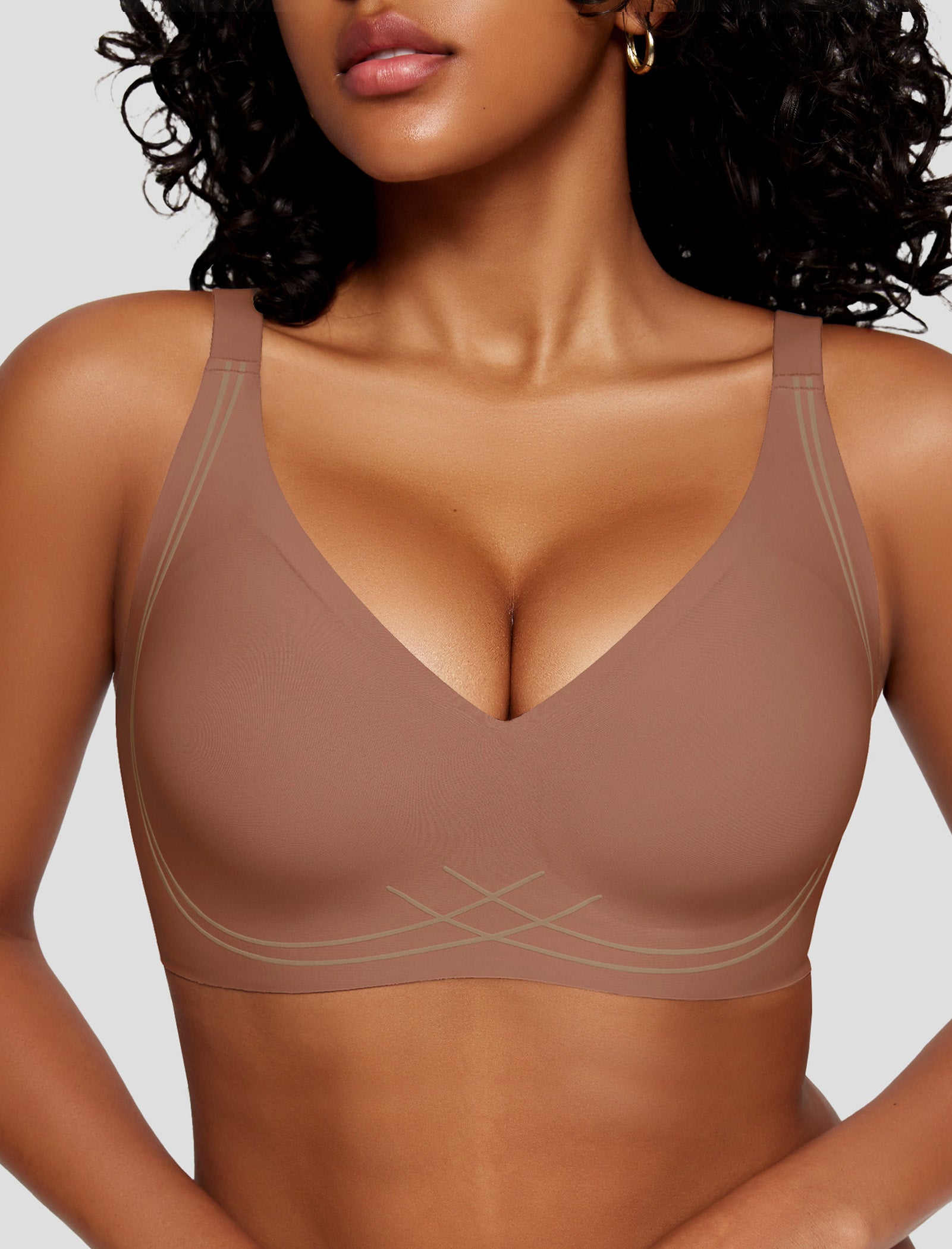 Deep V Wireless Sleep Bra