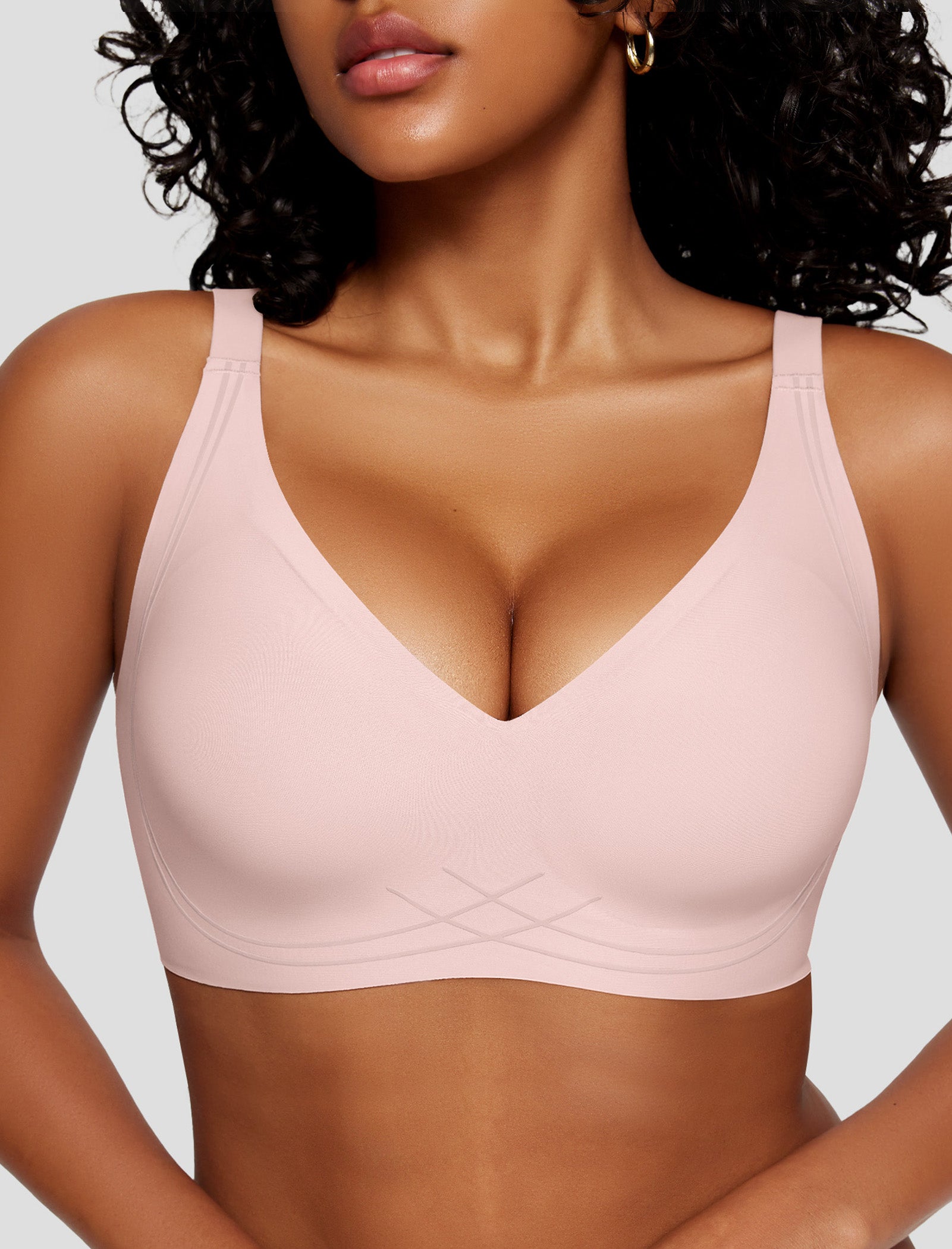 Deep V Wireless Sleep Bra