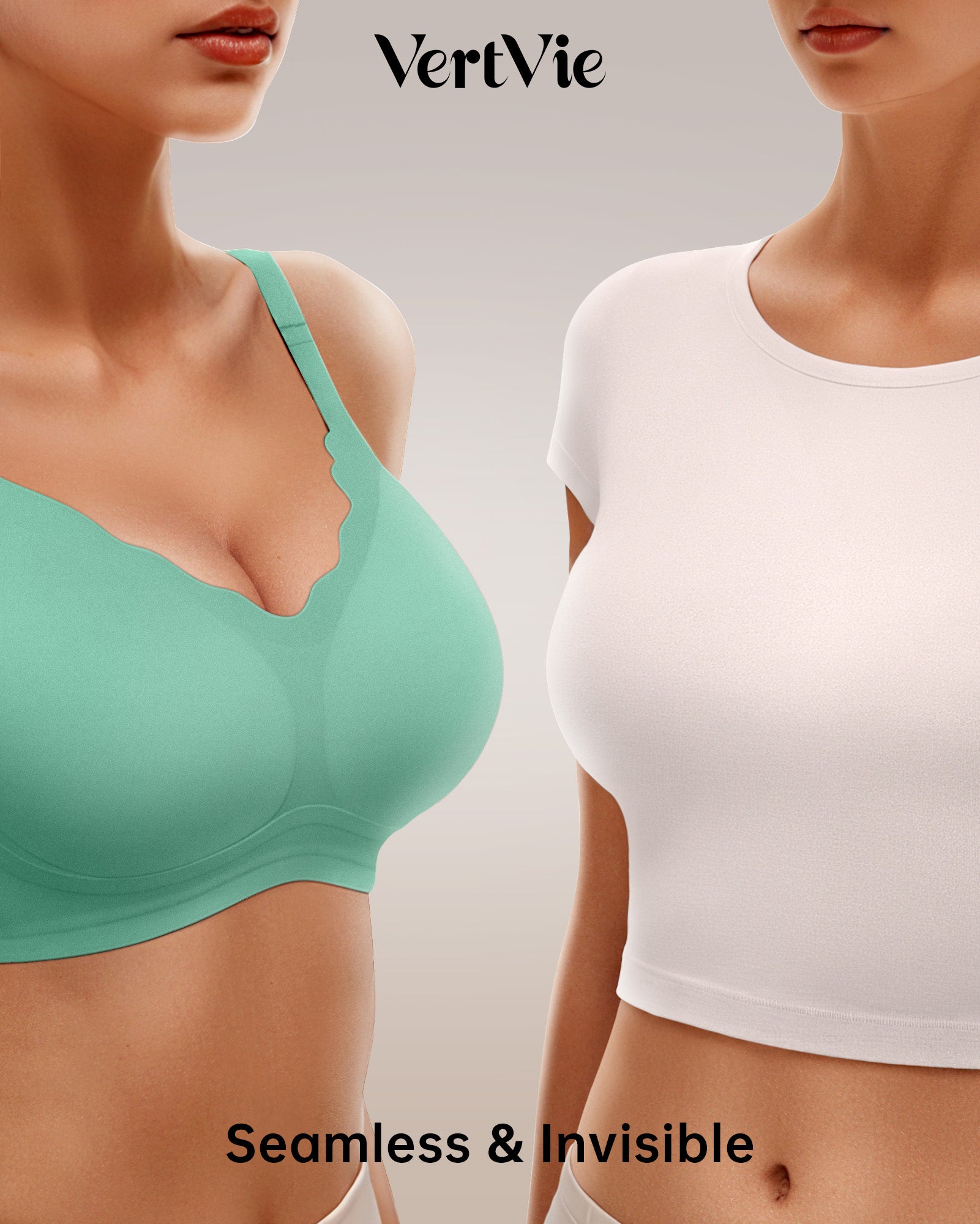 Seamless Wire-Free Scalloped Bras