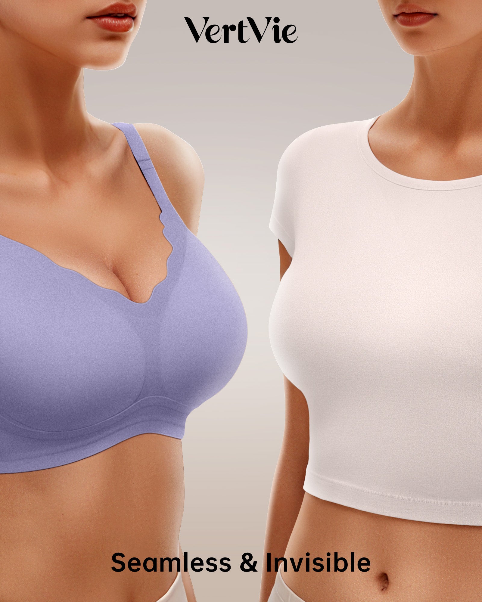 Seamless Wire-Free Scalloped Bras
