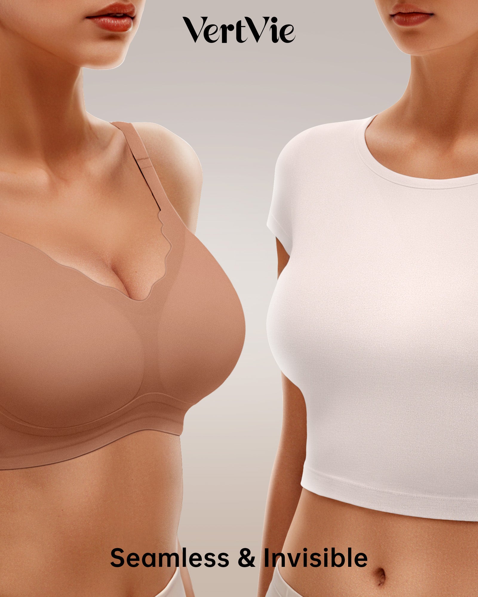Seamless Wire-Free Scalloped Bras
