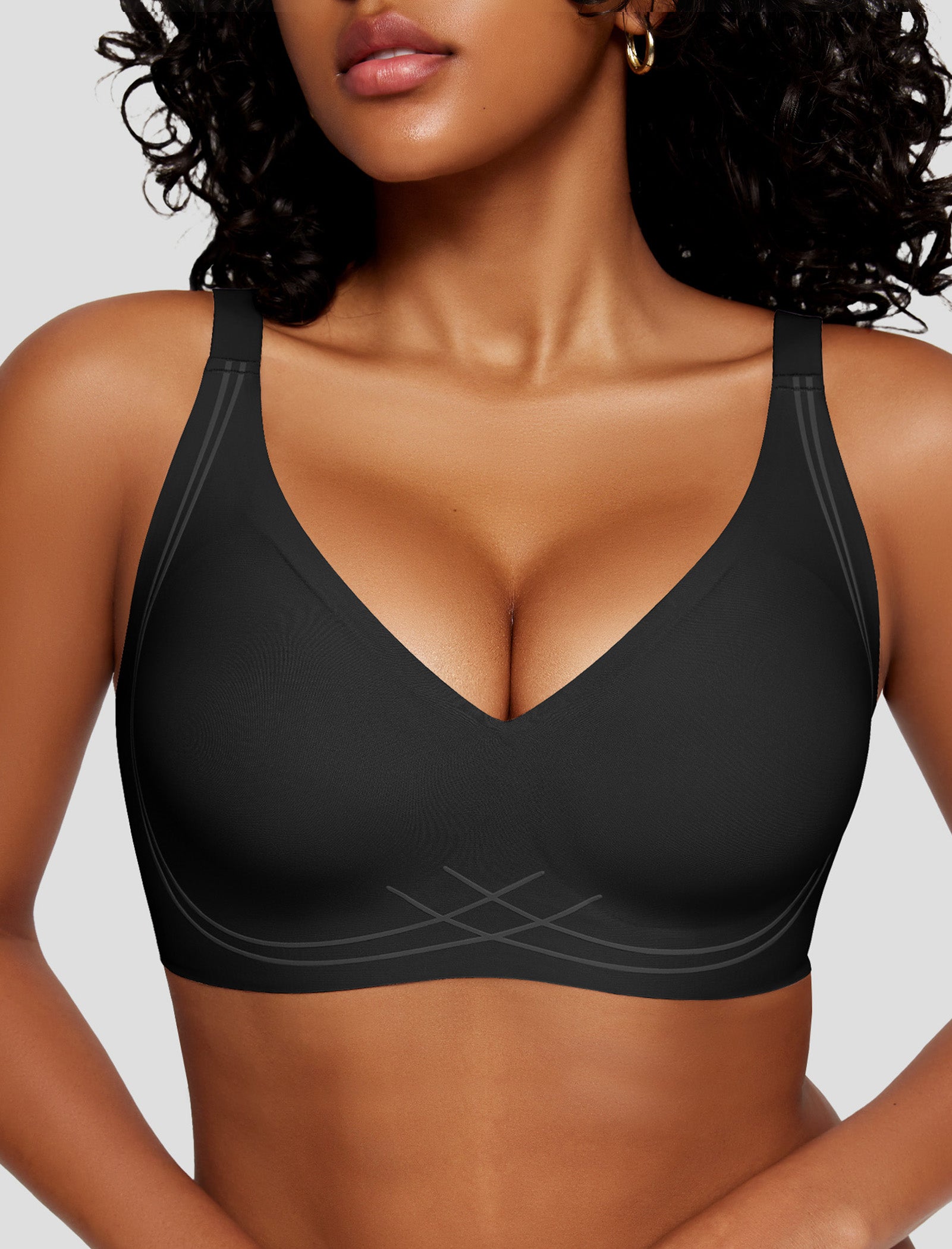Deep V Wireless Sleep Bra