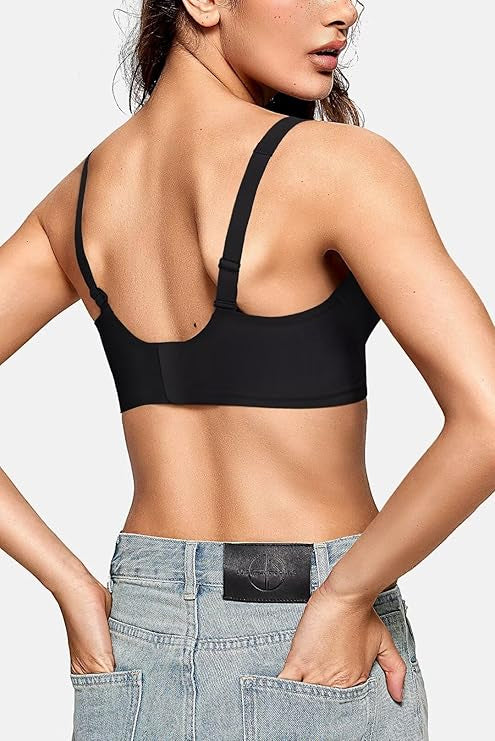 Deep V Wireless Bra