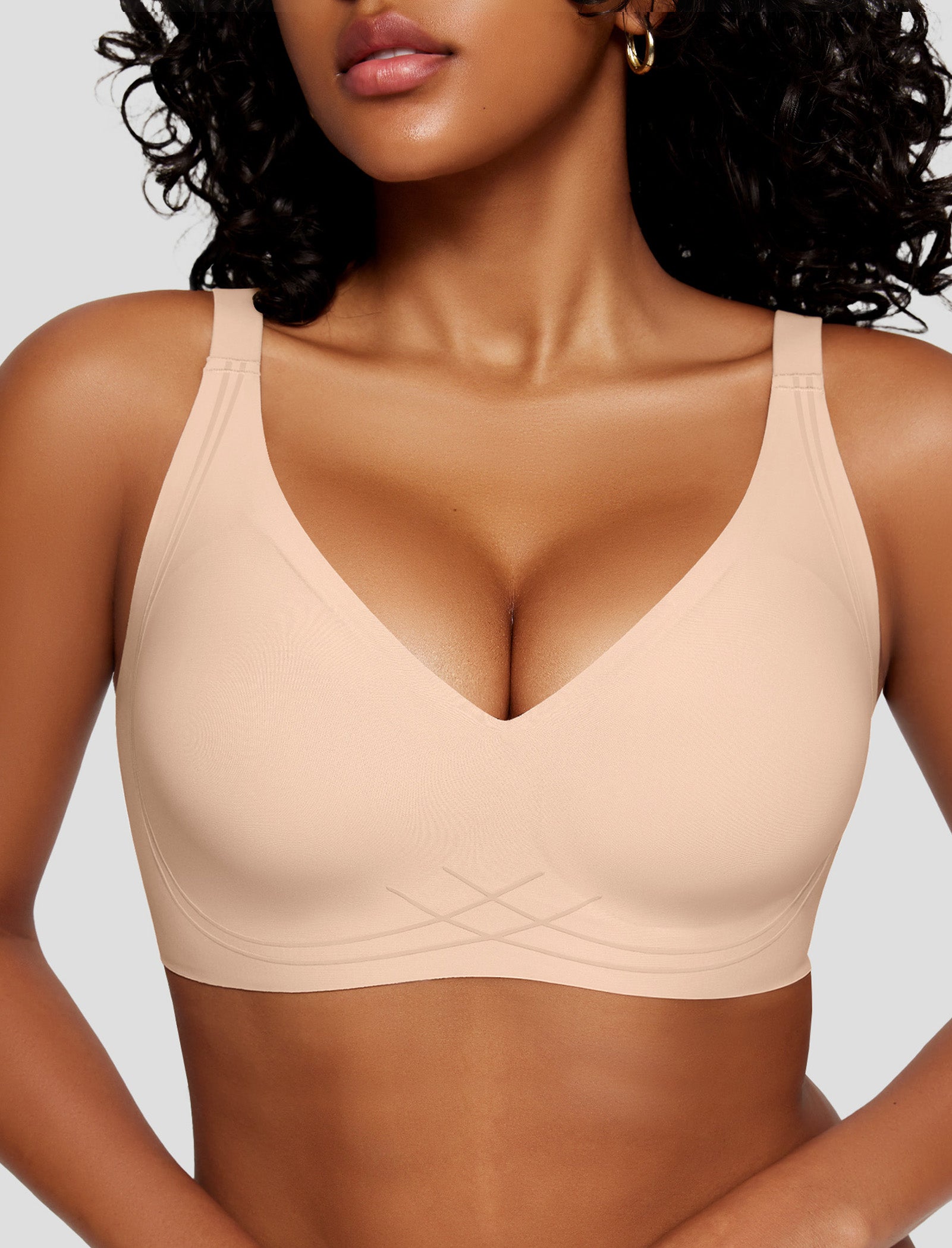 Deep V Wireless Sleep Bra