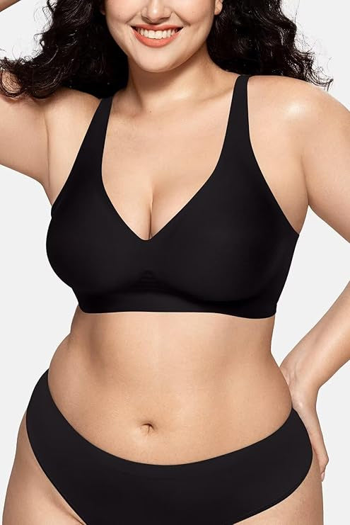 Deep V Wireless Bra