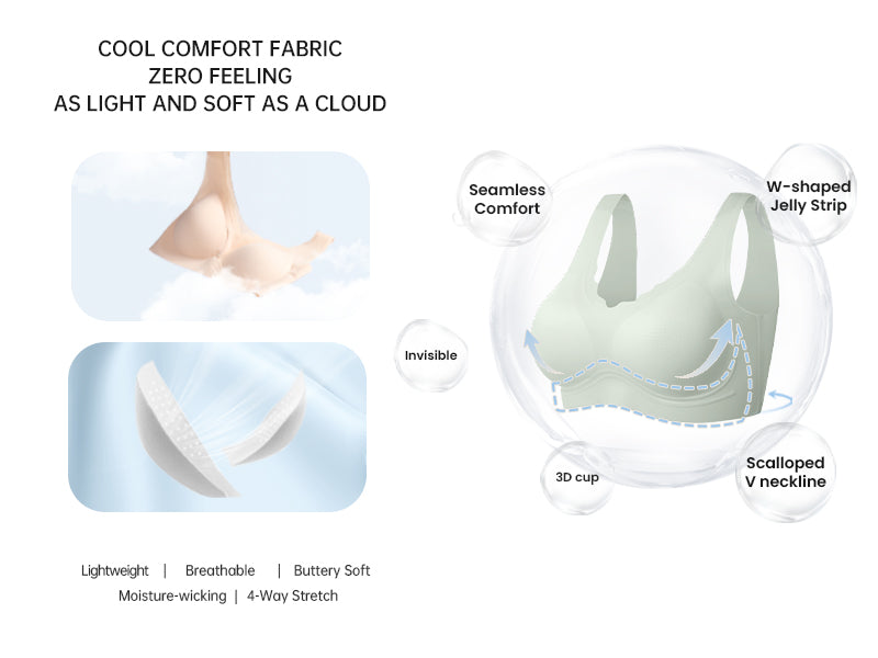 Seamless Wire-Free Scalloped Bras