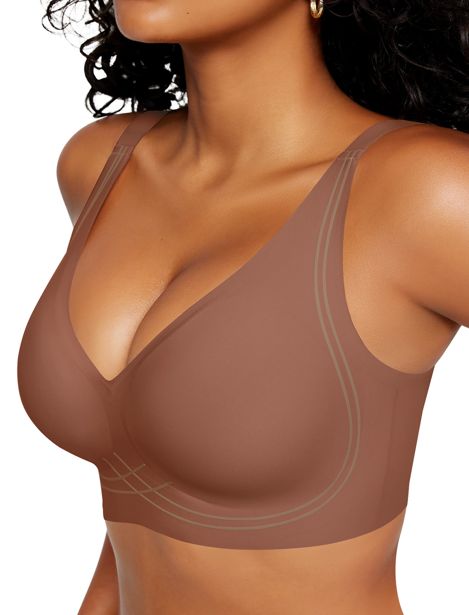 Deep V Wireless Sleep Bra