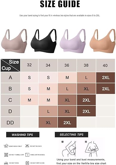 Seamless Wireless Push Up Bras with Support and Lift