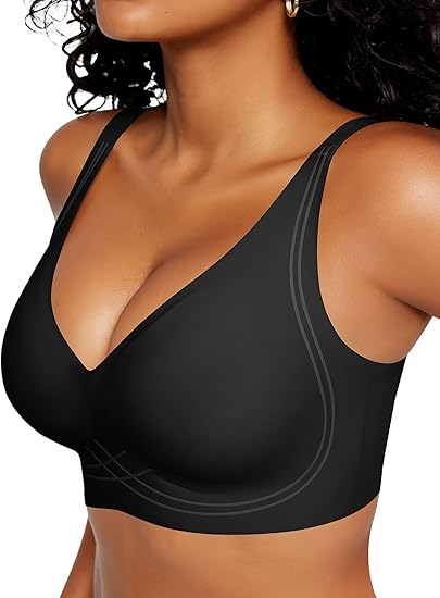 Deep V Wireless Sleep Bra