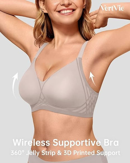 Full Coverage Racerback Supportive Bra