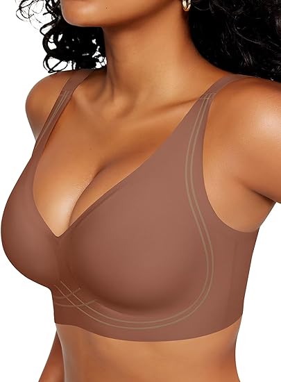Deep V Wireless Sleep Bra