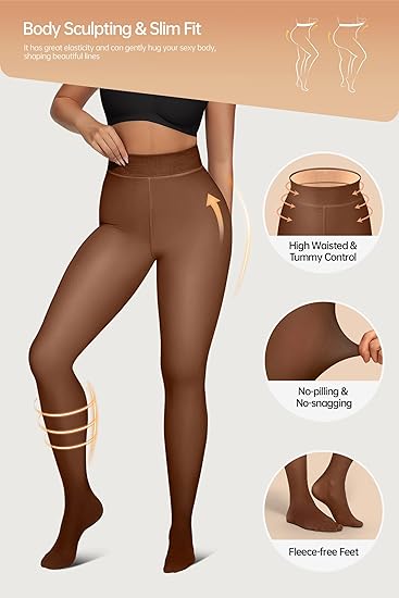 VertVie Fleece Lined Tights