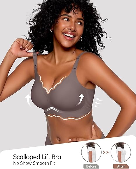 Seamless Scalloped Bras